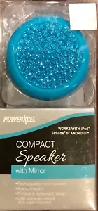 Powerxcel Compact Speaker With Mirror BLUE Aux / USB Cable Included - Picture 1 of 2