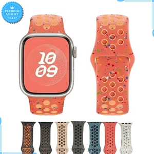 Silicone Watch Strap For Apple Ultra 2 49MM Sports Band Series 9 8 7 6 4 3 2 - Picture 1 of 17