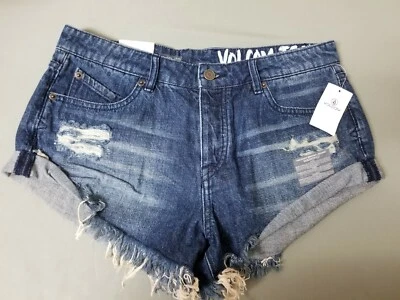 New Womens Volcom Stone Short Rolled Relaxed Fit Shorts. - Image 1 of 3