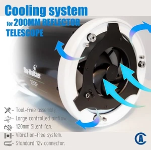 Cooling Fan for Newtonian Telescope 8" (200mm) - Photo 1/6
