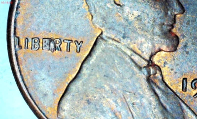 { UNC 1958 Lincoln Wheat Penny DD Errors  Liberty Red Brown See Pictures #23 - Image 1 of 4