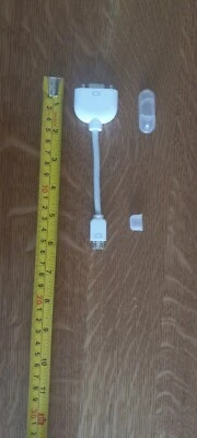 Genuine Apple Mini-VGA Male to VGA Female Monitor Cable Adapter / M8639G/A - Image 1 of 4