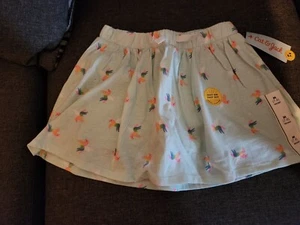 NWT CAT AND JACK SKORT Girl's SIZE S (4-5), Mint Green W/ Rainbow Unicorns  - Picture 1 of 3