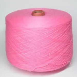 Italian 100% merino wool pink color yarns, 0.88 lb /400 grams cone ZEGNA BARUFFA - Picture 1 of 2