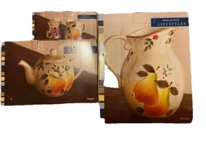 Traditional Italian Look Pitcher Never Used In Box - Picture 1 of 2
