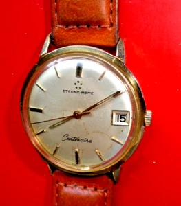 Vintage Eterna-Matic Centenaire Men watch -Automatic working & keeping good time - Picture 1 of 16