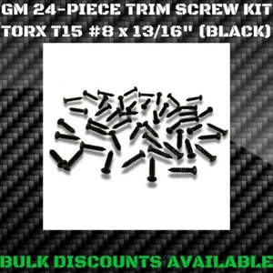 1982-1992 Camaro RS IROC-Z Front Bumper Bezel Grille Screws BLACK OEM GM - Picture 1 of 2