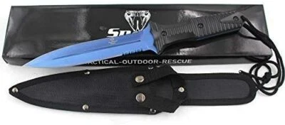 Navaja táctica ojo de serpiente 12,5" resistente Full Tang EE. UU. Marina militar Foto 1 de 4