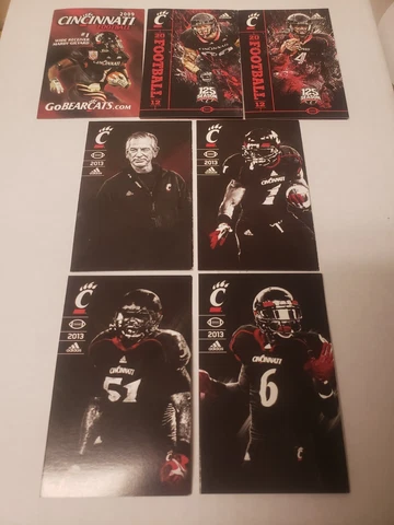 7 CINCINNATI BEARCATS NCAA College Football pocket schedule lot MARDY GILYARD Cover