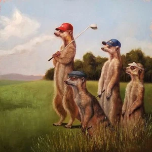 Póster impreso artístico del día del hombre Lucia Heffernan 14x14 - Imagen 1 de 1