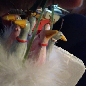 KRINKLES Dept. 56 SIX GEESE A LAYING ORNAMENT 2005 Patience Brewster with box - Picture 1 of 18