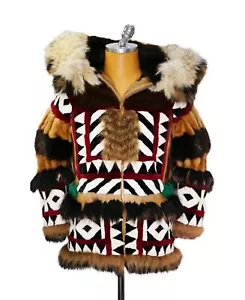 NEW 32500 $ DSQUARED2 Luxury Woman *REAL FUR***** Coat Outwear Jackets Size 38 - Picture 1 of 9