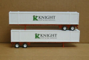 MFG? HO Paar 53' Ritter Container auf Chassis - Bild 1 von 3