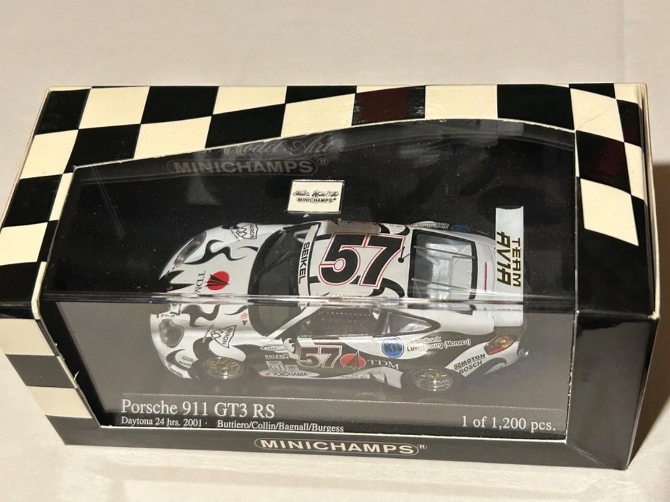 1:43 MINICHAMPS Porsche 911 GT3 RS Daytona 24hrs 2001 400 016957  NEW IN BOX - Image 1 of 1