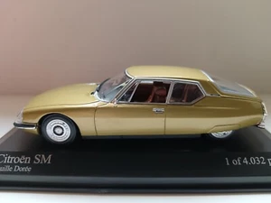 Citroen SM gold 1970 Minichamps 1/43 - Imagen 1 de 14