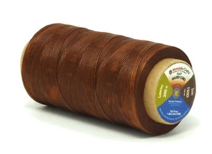 Brown Flat Waxed Thread for Leather Sewing Thread - Polyester Waxed Leather T... - Picture 1 of 7