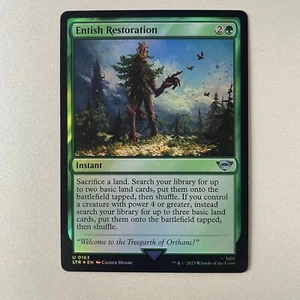 Magic the Gathering LoTR #163 Entish Restoration Foil - Picture 1 of 2
