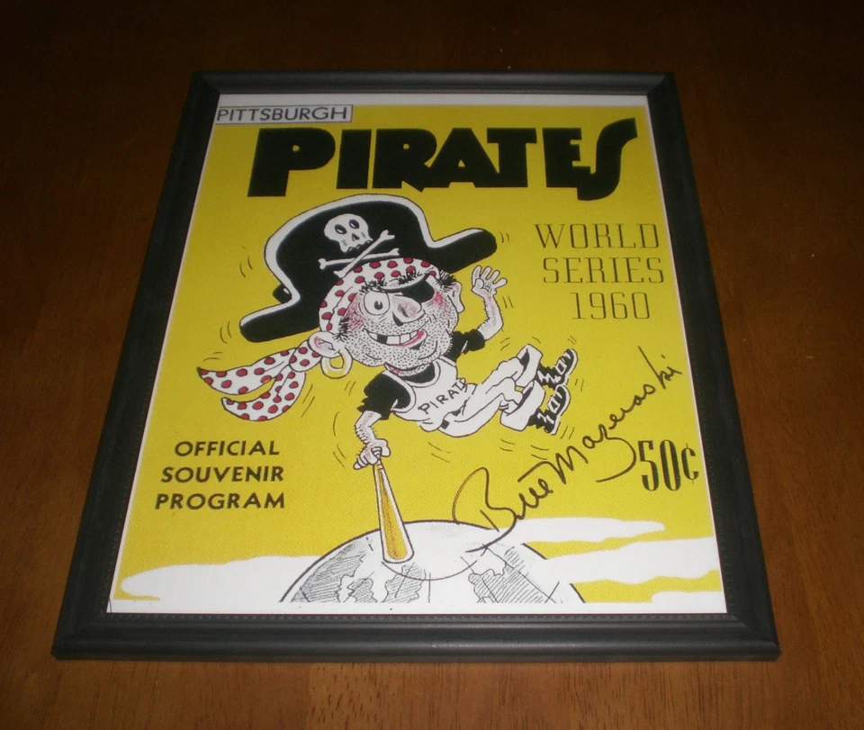 Impresión de portada enmarcada del programa Piratas World Series 1960 Foto 1 de 1