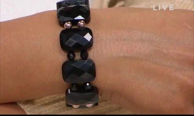 Красивый JAY KING MINE находит DRT полночь халцедон бусина эластичный браслет новый в коробке - Изображение 1 из 4