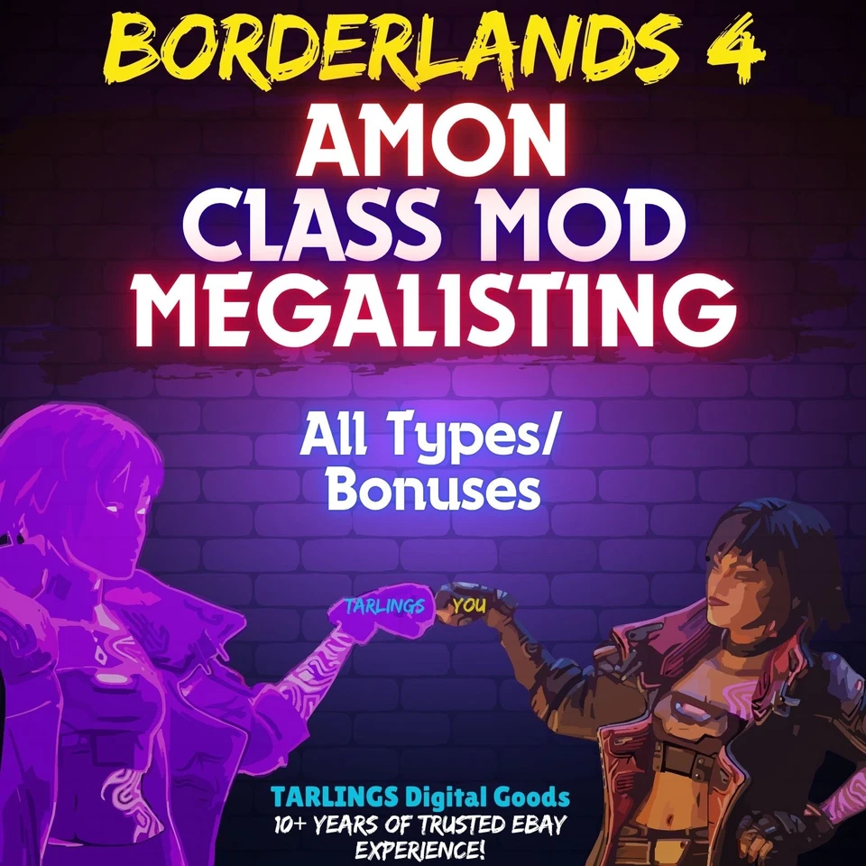 Borderlands 4 🎉 AMON Class Mods - GODROLL MEGALIST ✨ All Types/Bonuses ✨ - Image 1 of 1