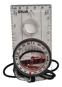 Silva Orienteering Compass - Hiking Camping Vintage With Bubble - Picture 1 of 9