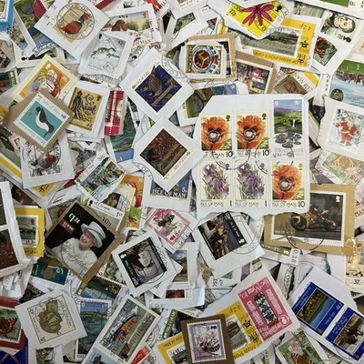 ISLE OF MAN - 50 Grams Kiloware - Used Stamps On Paper - Image 1 of 4