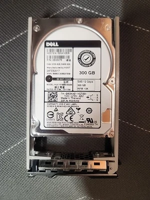 DELL RDKH0 0RDKH0 0B33076 300GB 10K SAS 12G 2.5" w/Caddy HDD - Image 1 of 4