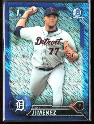 Joe Jimenez 2016 Bowman Chrome Prospects Blue Shimmer #BCP225 Detroit Tigers - Image 1 of 2