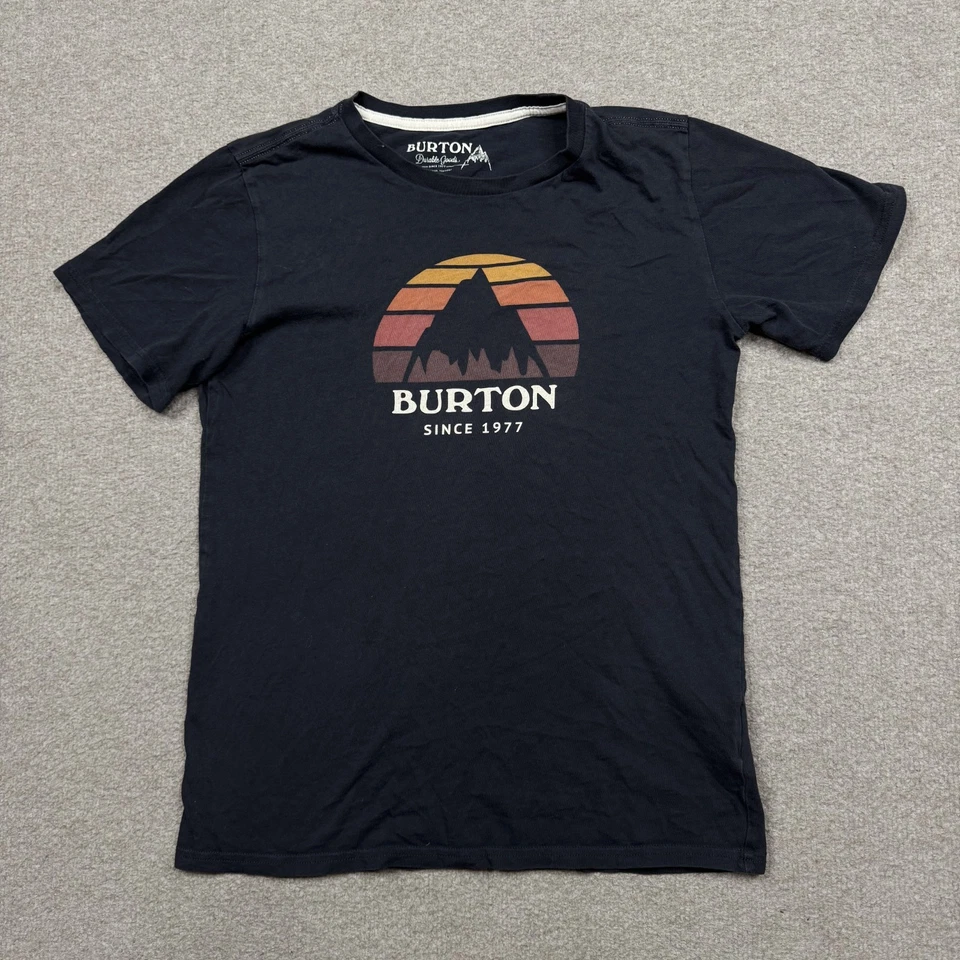 Camisa Burton Niño Talla L Negra Manga Corta Cuello Redondo Aire Libre Senderismo JUVENTUD Foto 1 de 4