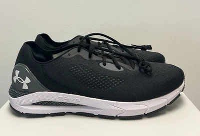 Size 10.5-Men’s Under Armour 3024898 HOVR Sonic 5 Black Size Running Shoes NEW - Image 1 of 4