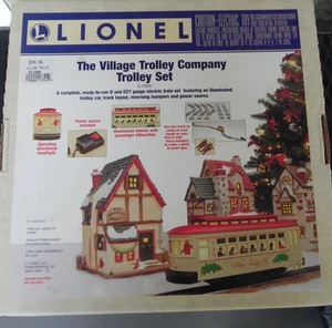 LIONEL6-11809 #4 VILLAGE TROLLEY COMPANY HOLIDAY SET-1995 LK/N MIB - Picture 1 of 5
