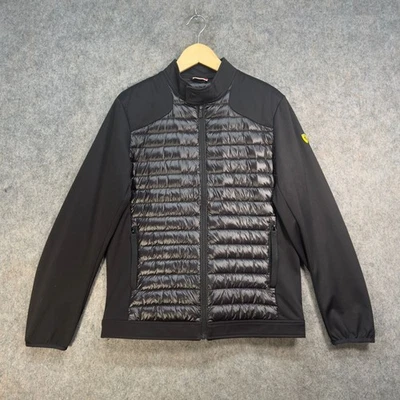 Scuderia Ferrari Jacket Mens Size UK M Black Down Insulated Windbreaker Hybrid - Image 1 of 4
