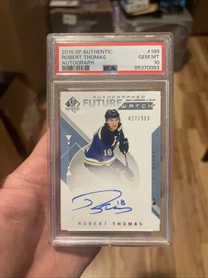 2018-19 UD SP Authentic Future Watch Auto Robert Thomas 396/999 PSA 10 - Image 1 of 2