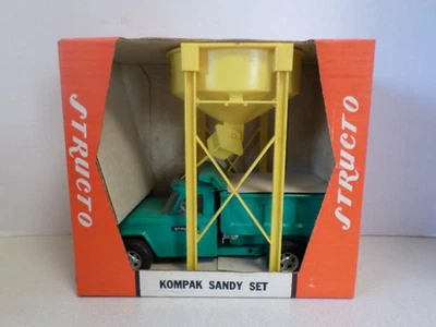 VINTAGE STRUCTO 1960's DUMP TRUCK & KOMPAK SANDY SET #184 NICE CONDITION - Image 1 of 4