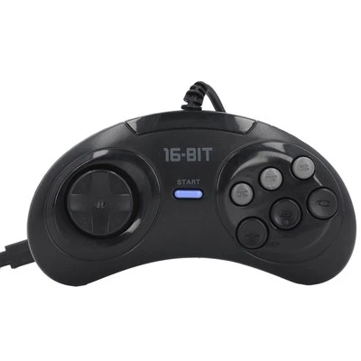 MARKENLOS Game Controller 9 Pin 16 Bit Plug And Play Small Ergonomic Gamepad For Fit