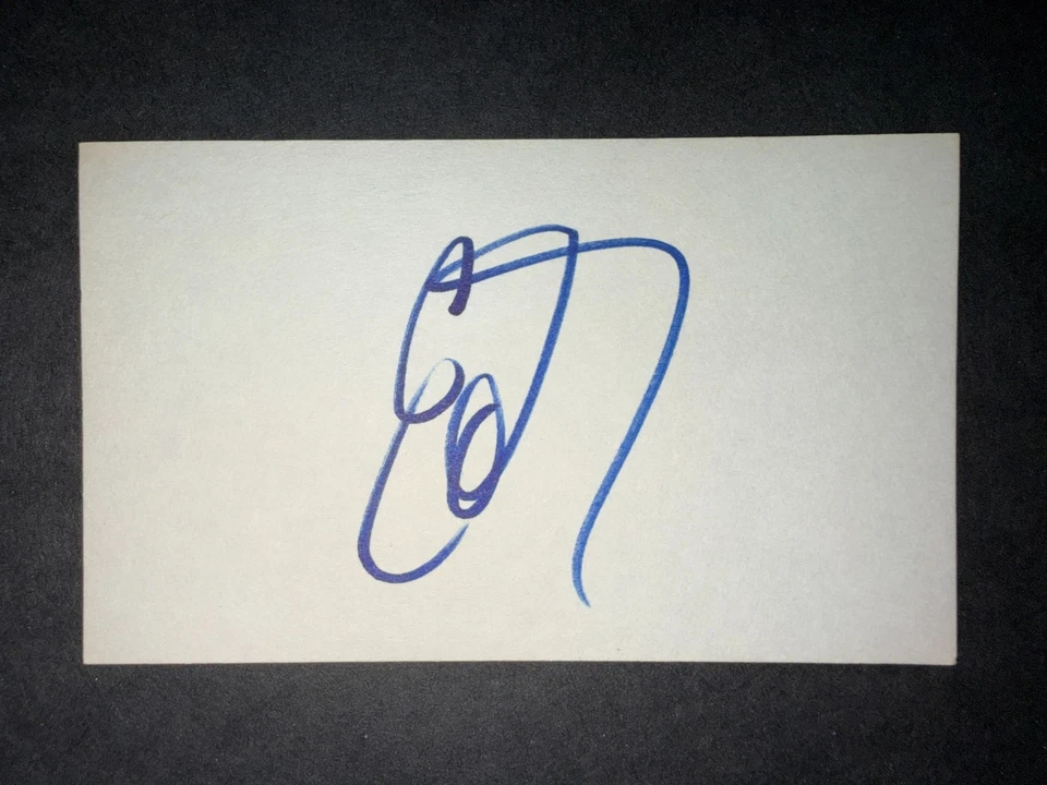 Tarjeta de hockey de la NHL: Eddie Olczyk, firmada 3x5 Foto 1 de 1