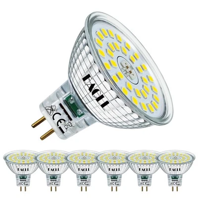 Flimmerfreie LED-Strahler | 6er-Pack 12V | 6400K Kaltweiß - Bild 1 von 4