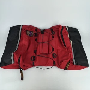 Outward Hound Dog Backpack Harness– Hiking Saddlebag | Red Large | Zipper Pocket - Picture 1 of 5