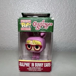 Funko Pocket Pop! Keychains A Christmas Story RALPHIE In Bunny Ears Holiday XMas - Picture 1 of 6
