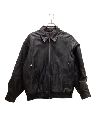 BEAMS Sheepskin Leather Blouson Size: M Black Men 11-18-1555-202 - Image 1 of 4
