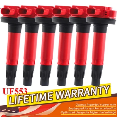 6Pack DG520 Ignition Coil For Ford Edge Explorer Mustang Lincoln Mazda UF553 3.5 - Image 1 of 4