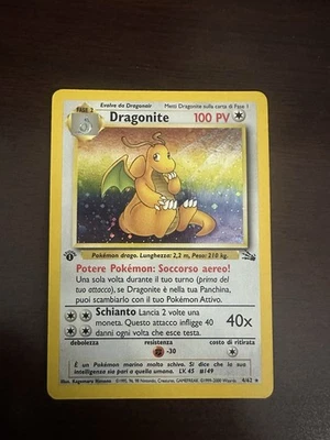 Dragonite 1st Edition Holo Fossil (Italian) - Image 1 of 4