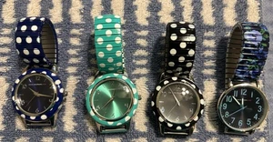 ISAAC MIZRAHI LIVE! IMZ412A Polka Dot Quartz Women's Watch Sz.6 1/4" - Picture 1 of 11