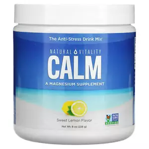 2 X Natural Vitality, CALM, The Anti-Stress Drink Mix, limón dulce, 8 oz (226 g) - Imagen 1 de 2
