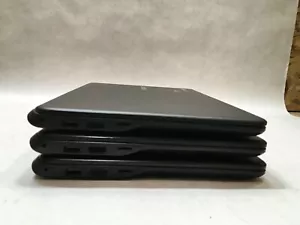 Lot of 3 Samsung XE500C13 Chromebooks Celeron Cracked Screens All Power On - FT - Picture 1 of 6