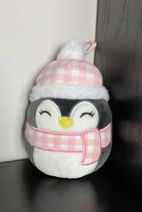 SQUISHMALLOW 5" Luna Penguin w Pink Scarf and Hat Plush - Stuffed Animal - Imagen 1 de 2