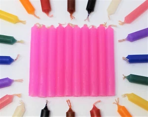 Spell Candles 4" Lot of 10 - Choose Color (Mini Altar Chime Candle, Bulk Lot) - Picture 1 of 18