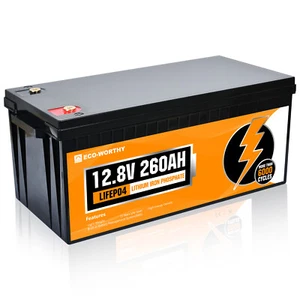 ECO-WORTHY 3328Wh 12V 260Ah LiFePO4 Lithium Battery For RV Home - Picture 1 of 10