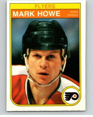 1982-83 O-Pee-Chee #252 Mark Howe  RC Rookie Philadelphia Flyers V58810 - Image 1 of 2
