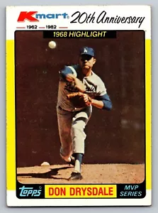 1982 Topps Kmart MVP Series - Don Drysdale #42 - Picture 1 of 2